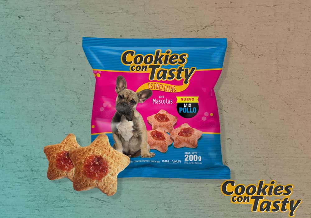 Cookies con tasty galletitas para perros